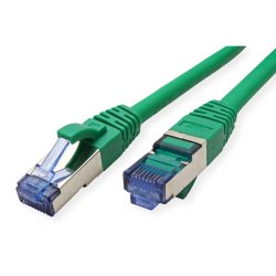 VALUE S/FTP(PiMF) PatchCord Cat6A/Cl.EA green, 0.15m