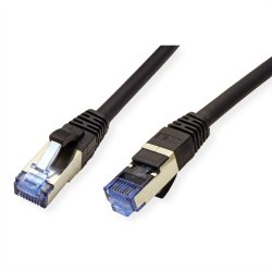 VALUE S/FTP(PiMF) PatchCord Cat6A/Cl.EA black, 0.15m