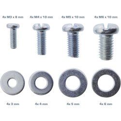 InLine&reg; Screw set 32 pieces for beamer brackets
