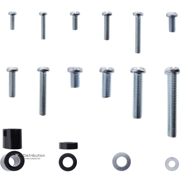 InLine&reg; Screw set 68 pieces for TV wall mount