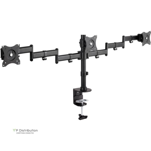 InLine&reg; Desktop Bracket for 3x TFT/LCD/LED up to 68cm 27" max. 3x 8kg