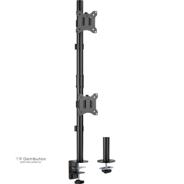 InLine&reg; Desk Bracket for 2x TV/LED/TFT Display up to 81cm 32" max. 9kg