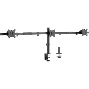 InLine® Desk Bracket for  3x TV / LED / TFT Display up to 81cm 32