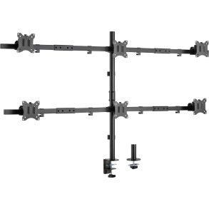 InLine® Desk Bracket for 6x TV / LED / TFT Display up to 81cm 32