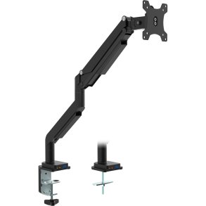 InLine® Desktop Mount with Lifter and USB/Audio movable for TV / Displays up to 82cm 32
