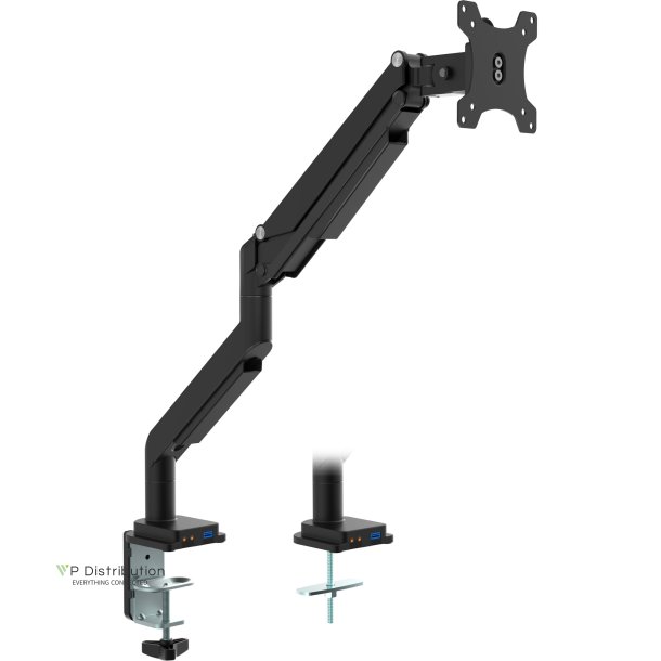 InLine&reg; Desktop Mount with Lifter and USB/Audio movable for TV / Displays up to 82cm 32" max. 9kg