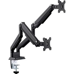 InLine® Desktop mount with lifter and USB 3.0, movable, for two Displays up to 81cm (32