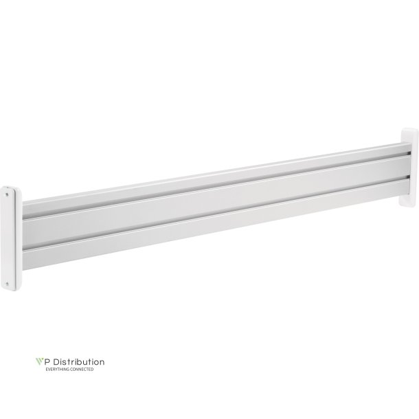 InLine&reg; Slatwall Panel Aluminium, for table mounting, 1m