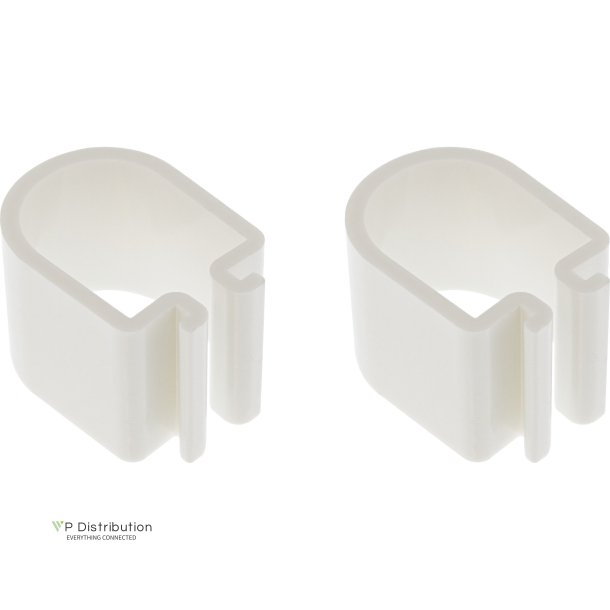 InLine&reg; Slatwall cable holder, for table mount rods, set of 2