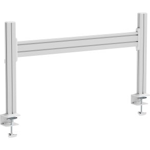 InLine® Slatwall table mount, panel aluminium 1m incl. 2 pillars, 0.43m