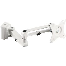 InLine&reg; Slatwall monitor bracket long, white