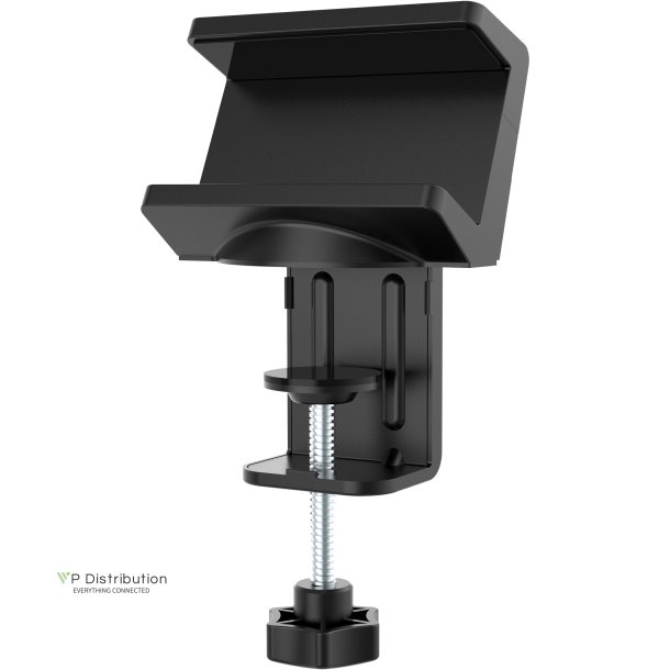 InLine&reg; Table clamp for socket strip, black