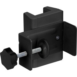 InLine&reg; Table leg clamp for socket strip, screw clamp, black