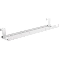 InLine&reg; Cable guide/shelf for under-table mounting, white