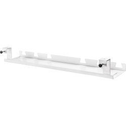 InLine&reg; Cable guide/shelf for under-table mounting, white