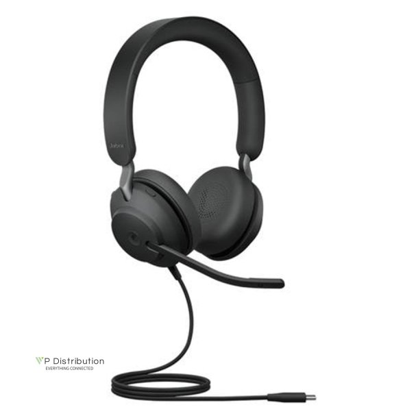 JABRA EVOLVE2 40 STEREO BLACK WIRED HEADSET USB-C