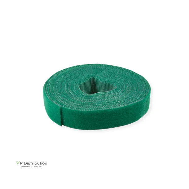 VALUE Strap Cable Tie Roll, L: 25m / W:10mm, green