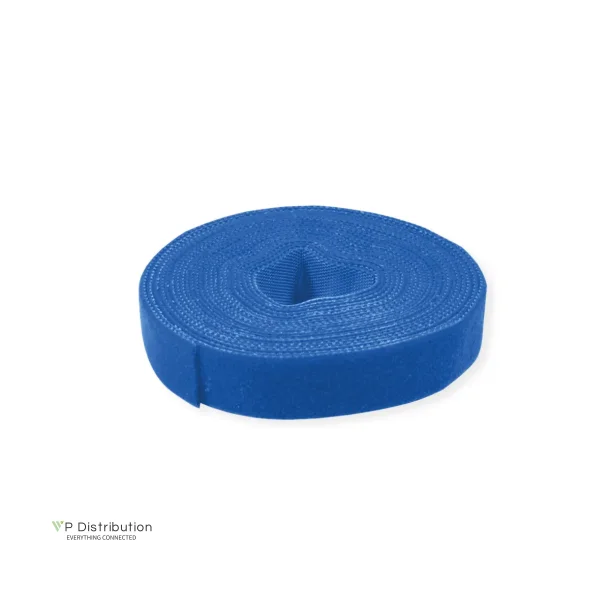 VALUE Strap Cable Tie Roll, L: 25m / W:10mm, blue