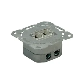 VALUE Cat.6A, Class EA, Flush WallMount Jack, STP, vertical, white