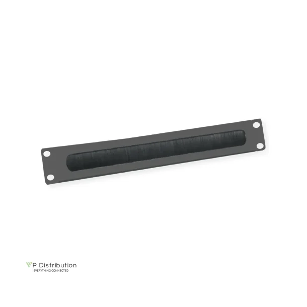 VALUE 19" 2UH Cable Management Plate, Brush, black