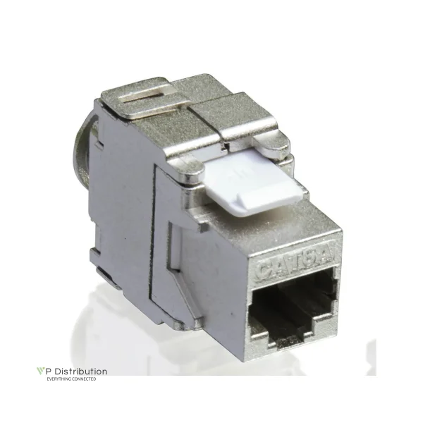 VALUE Keystone Jack Cat.6A/Class EA, RJ45, shielded, toolfree, silver