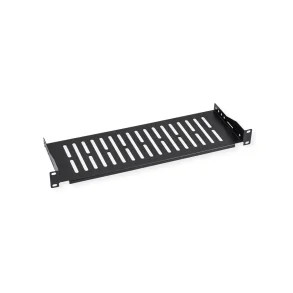 VALUE 19-Fixed Shelf, 485 x 150mm, 1UH, max. 10 kg, black