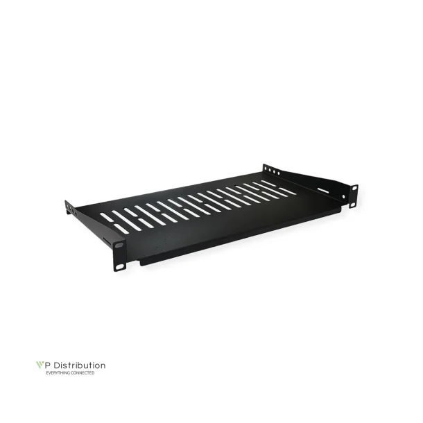 VALUE 19-Fixed Shelf, 485 x 250mm, 1UH, max. 10kg, black