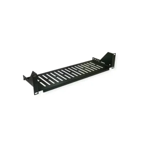 VALUE 19-Fixed Shelf, 485 x 150mm, 2UH, max. 10 kg, black