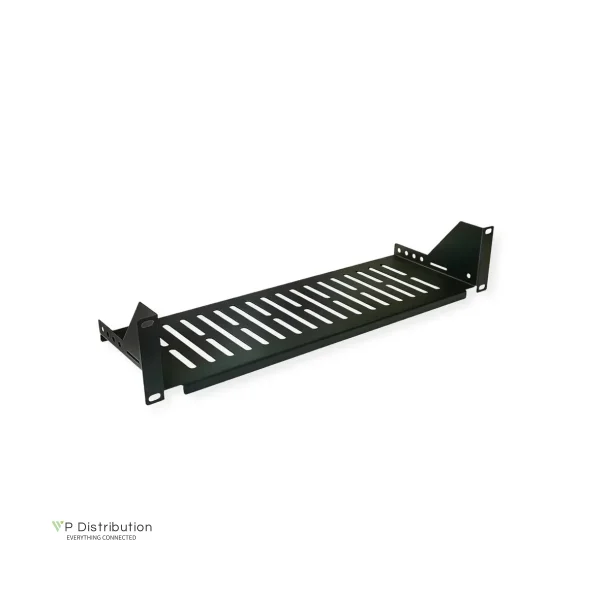 VALUE 19-Fixed Shelf, 485 x 150mm, 2UH, max. 10 kg, black