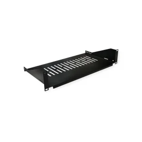 VALUE 19-Fixed Shelf, 485 x 250mm, 2UH, max. 10kg, black