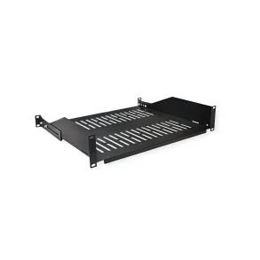 VALUE 19-Fixed Shelf, 485 x 400mm, 2UH, max. 25kg, black