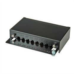 ROLINE Cat.5e (Class D) Wall Mount Patch Panel, 8 Ports, STP, black