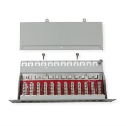 ROLINE Cat.6A (Class EA) 10" Patch Panel, 12 Ports, STP, grey