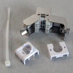 ROLINE Cat.6 (Class E) Keystone Jack, RJ-45, STP, tool-free, silver colour