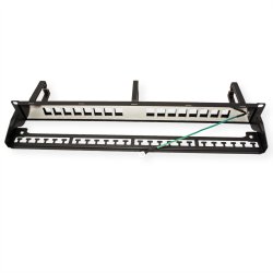 19&ouml; 1U STP Blank PatchPanel, 16x RJ45 RJ45, C5e/6/6A Keystone Jack