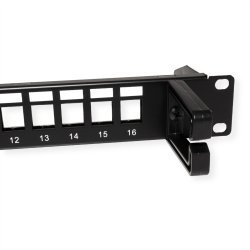 19&ouml; 1U STP Blank PatchPanel, 16x RJ45 RJ45, C5e/6/6A Keystone Jack