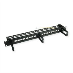19&ouml; 1U STP Blank PatchPanel, 16x RJ45 RJ45, C5e/6/6A Keystone Jack