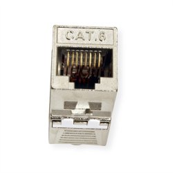 ROLINE Cat.6 (Class E) Keystone Jack, RJ-45, STP, SLIM, tool-free, silver