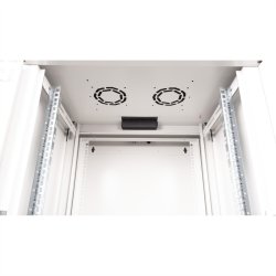 ROLINE 19-inch wall-mounted housing Pro 16 U, 600x600 WxD two-part swivelling grey