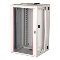 ROLINE 19-inch wall-mounted housing Pro 20 U, 600x600 WxD two-part swivelling grey