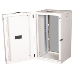 ROLINE 19-inch wall-mounted housing Pro 20 U, 600x600 WxD two-part swivelling grey