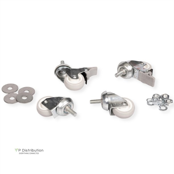 ROLINE Swivel castors for wall housing, 250kg