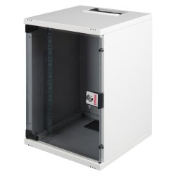 ROLINE 10-inch wall-mounted housing 9 U, 312x300 WxD kit grey