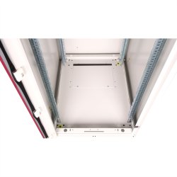 ROLINE 19-inch network cabinet Basic 22 U, 600x800 WxD glass door grey