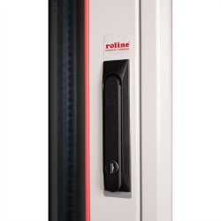 ROLINE 19-inch network cabinet Basic 22 U, 600x800 WxD glass door grey