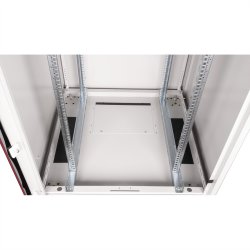 ROLINE 19-inch network cabinet Basic 22 U, 800x800 WxD glass door grey
