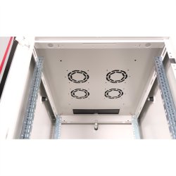 ROLINE 19-inch network cabinet Basic 26 U, 600x800 WxD glass door grey