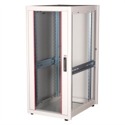ROLINE 19-inch network cabinet Basic 26 U, 600x800 WxD glass door grey