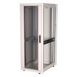 ROLINE 19-inch network cabinet Basic 32 U, 600x800 WxD glass door grey