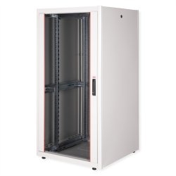 ROLINE 19-inch network cabinet Basic 32 U, 800x800 WxD glass door grey
